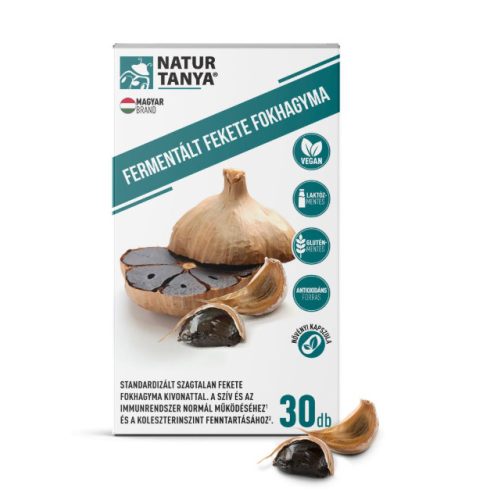 Natur Tanya Szerves Fermentált Fekete Fokhagyma kapszula 30 db
