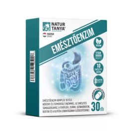 NaturTanya Emésztőenzim - 10 féle emésztőenzimet és kalciumot tartalmazó étrend-kiegészítő gyomorsav-ellenálló növényi kapszula 30 db   NaturTanya Emésztőenzim - 10 féle emésztőenzimet és kalciumot tartalmazó étrend-kiegészítő gyomorsav-ellenálló növényi kapszula 30 db