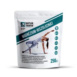   Natur Tanya® MAGNÉZIUM-BISZGLICINÁT nagy kiszerelés, újrahasznosítható csomagolás, növényi kapszulahéj, vegán, laktózmentes és gluténmentes igazolás 250 db