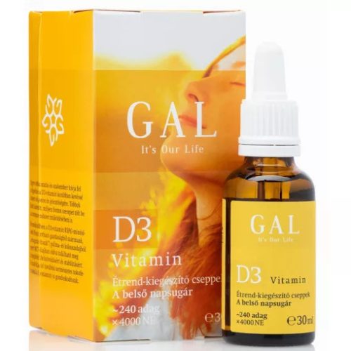GAL D3 vitamin cseppek (4000NE) 30 ml